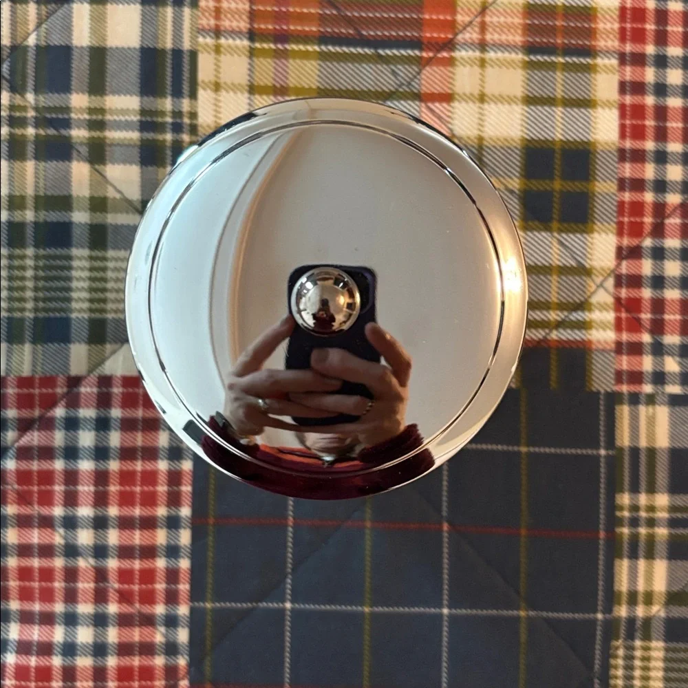 Clear Glass Jar with Silver Lid
